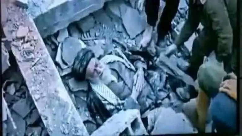 খামেনির মরদেহ উদ্ধারের দৃশ্য দাবিতে ভুয়া ছবি প্রচার 