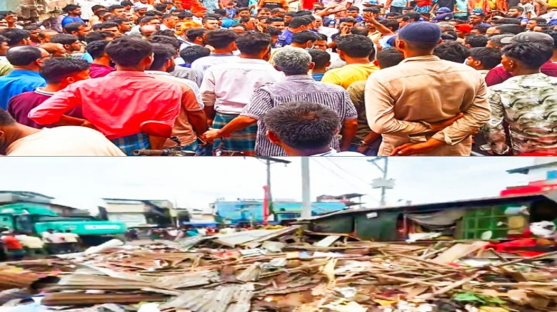 চাতরী চৌমুহনীতে উচ্ছেদ অভিযান: দখলমুক্ত সড়কে স্বস্তি, স্থায়ী সমাধান চায় এলাকাবাসী