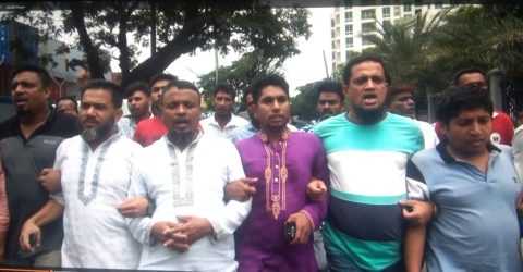 এনসিটি ইজারা বাতিলের দাবিতে শ্রমিক সমাবেশে হালিশহর থানা শ্রমিক দলের বিশাল মিছিল