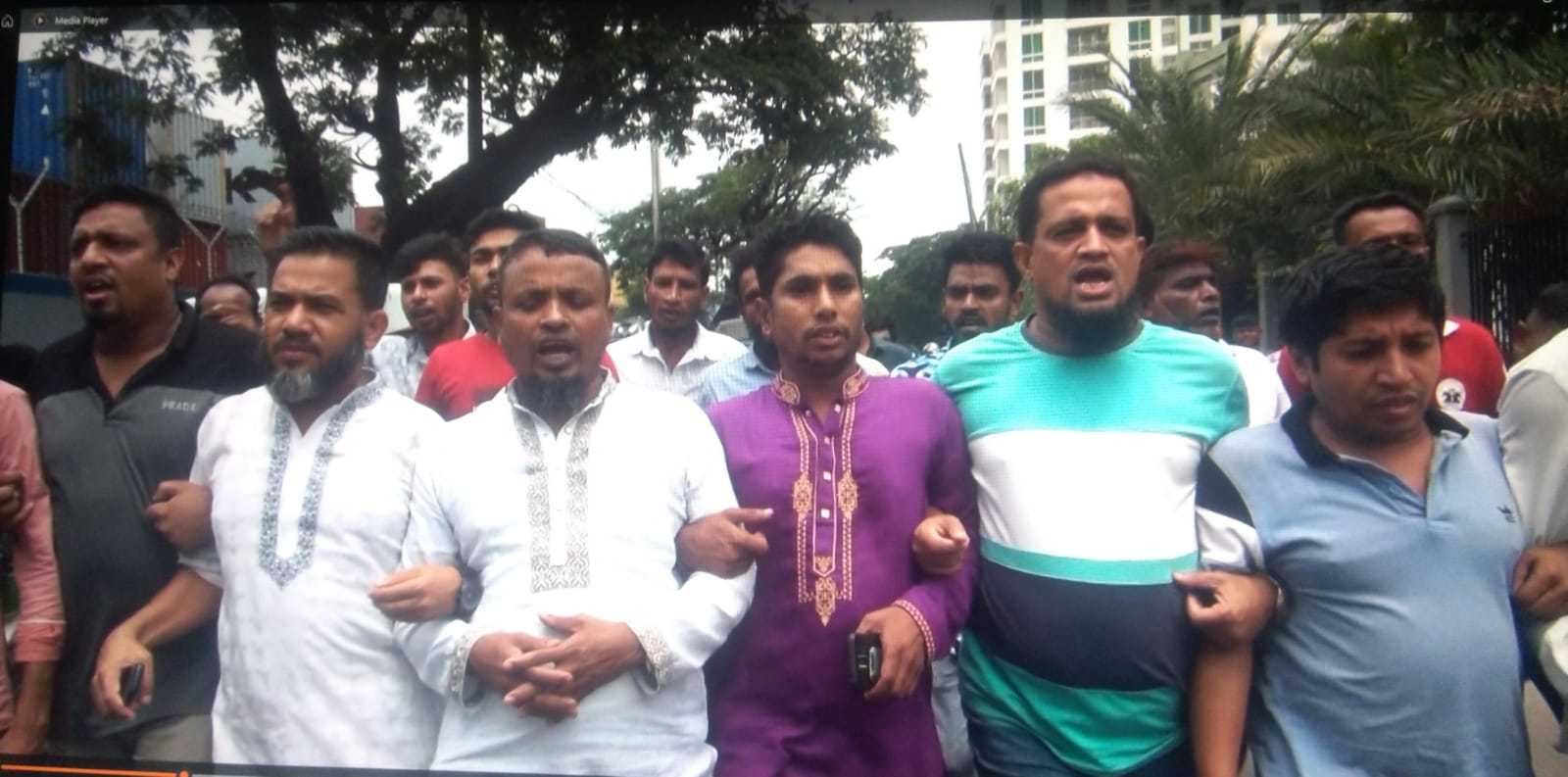 এনসিটি ইজারা বাতিলের দাবিতে শ্রমিক সমাবেশে হালিশহর থানা শ্রমিক দলের বিশাল মিছিল